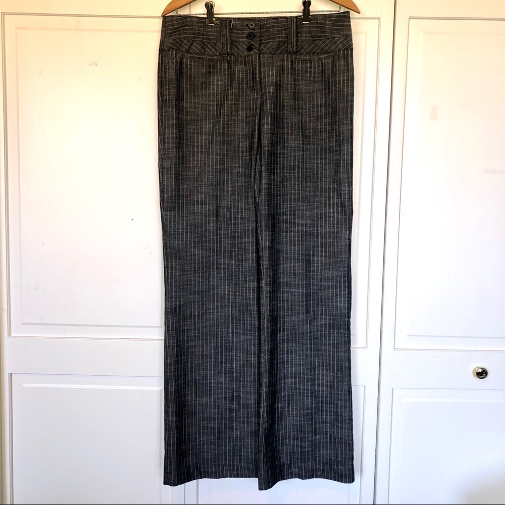 Fashion Bug Gray Wide Leg Trouser Dress Pants